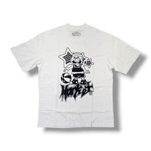 CHINATOWN MARKET STUDIOS On The Court Crewneck‎ White T-Shirt Men's L New